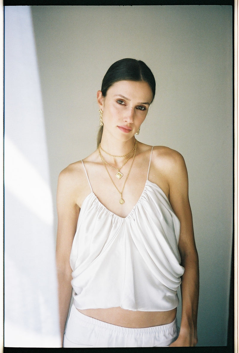 SILENT COMPASS NECKLACE GOLD