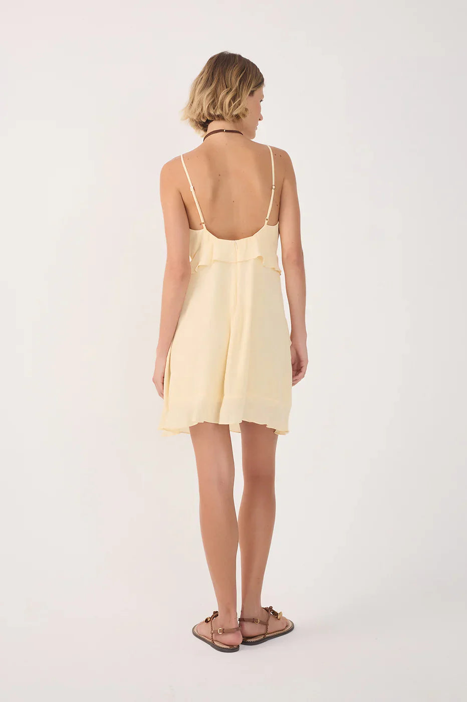 RUFFLE DET MINI DRESS