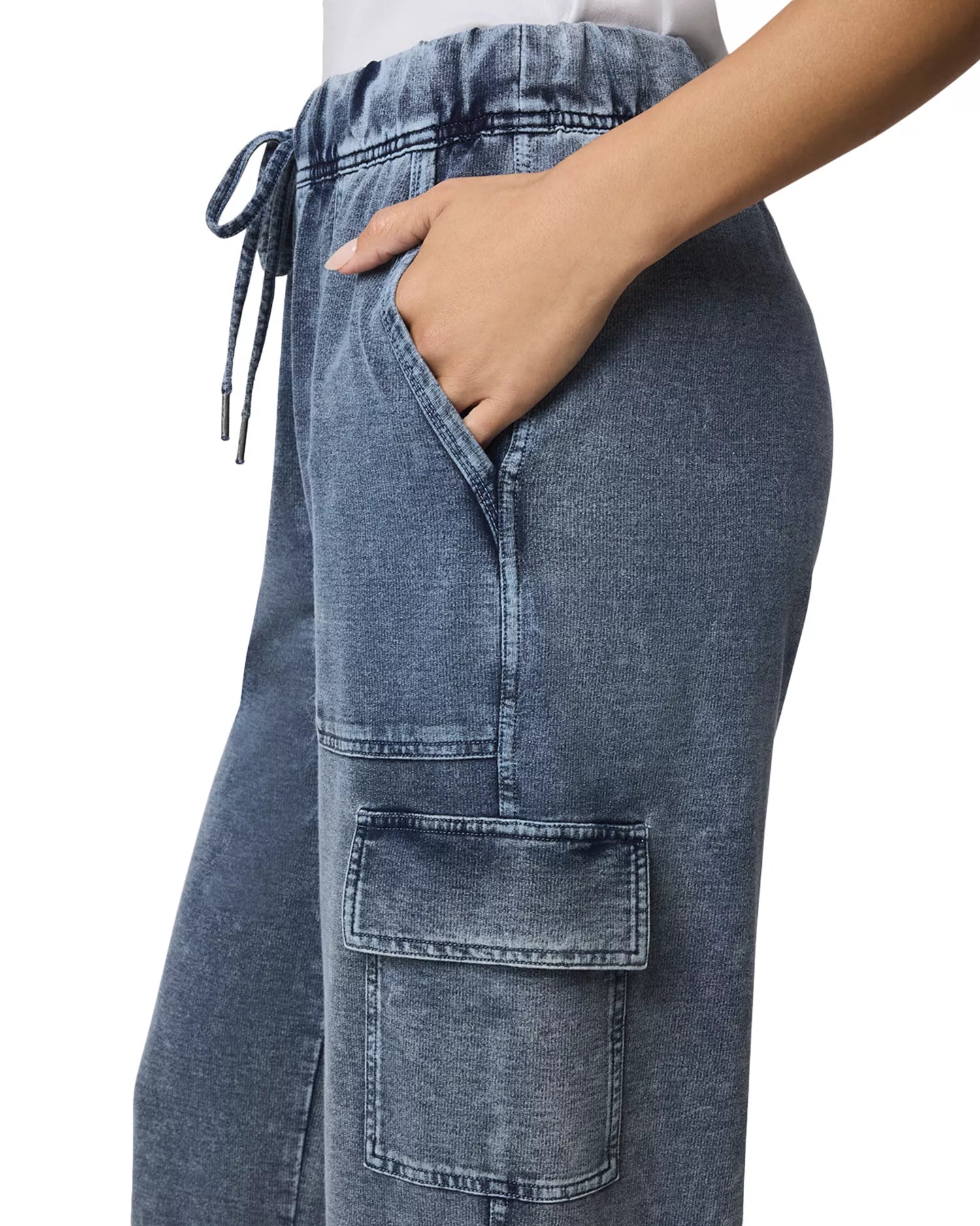 GWEN INDIGO TERRY SWEATPANT