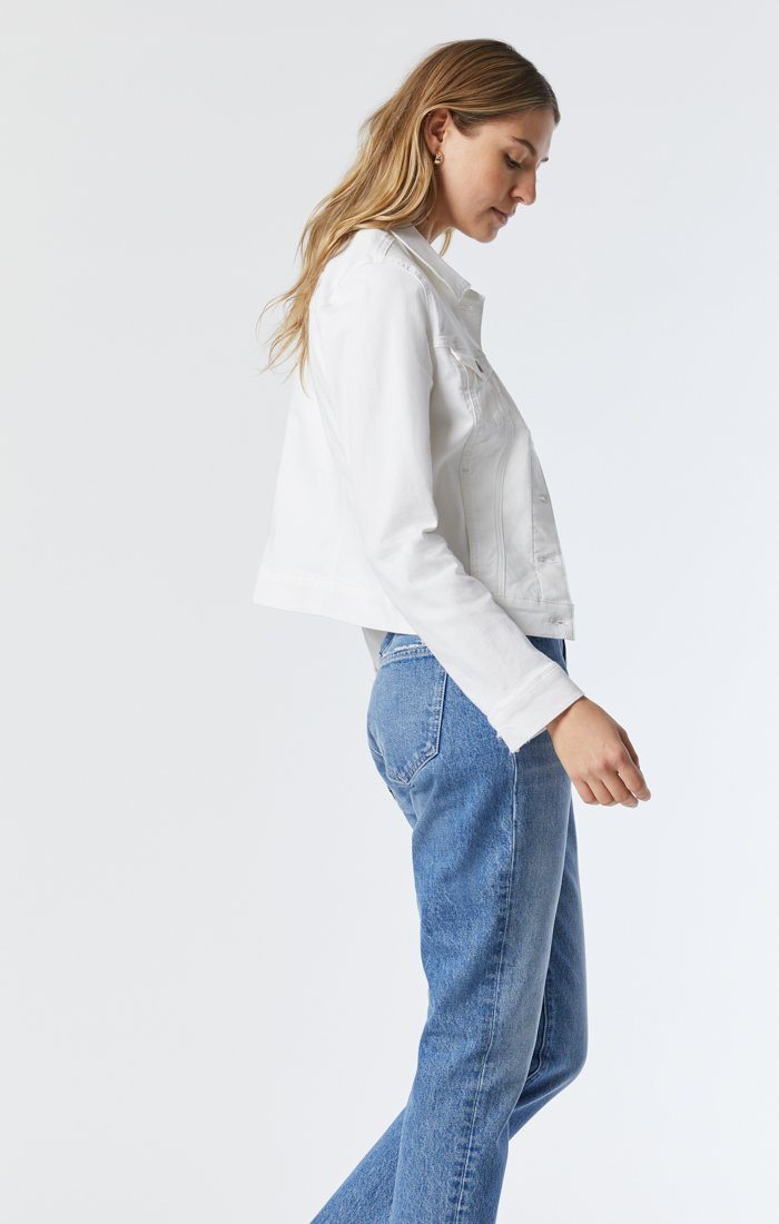 SAMANTHA DOUBLE WHITE SUPERCOFT JACKET