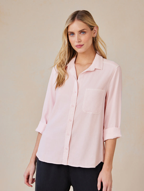 SHIRT TAIL BUTTON DOWN