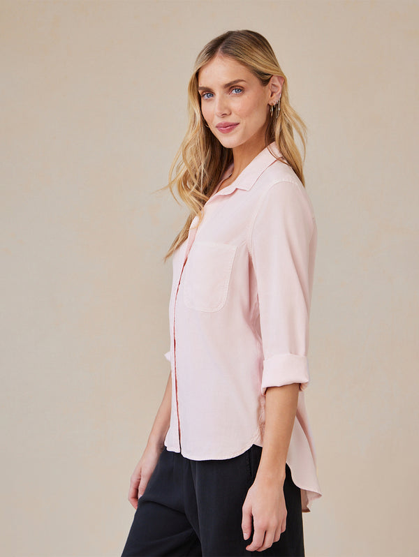 SHIRT TAIL BUTTON DOWN
