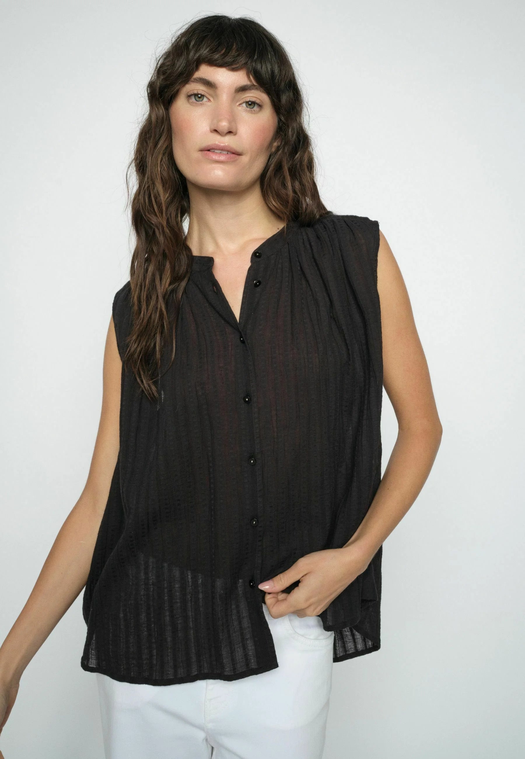 AMELIA PLAIN SL BLOUSE