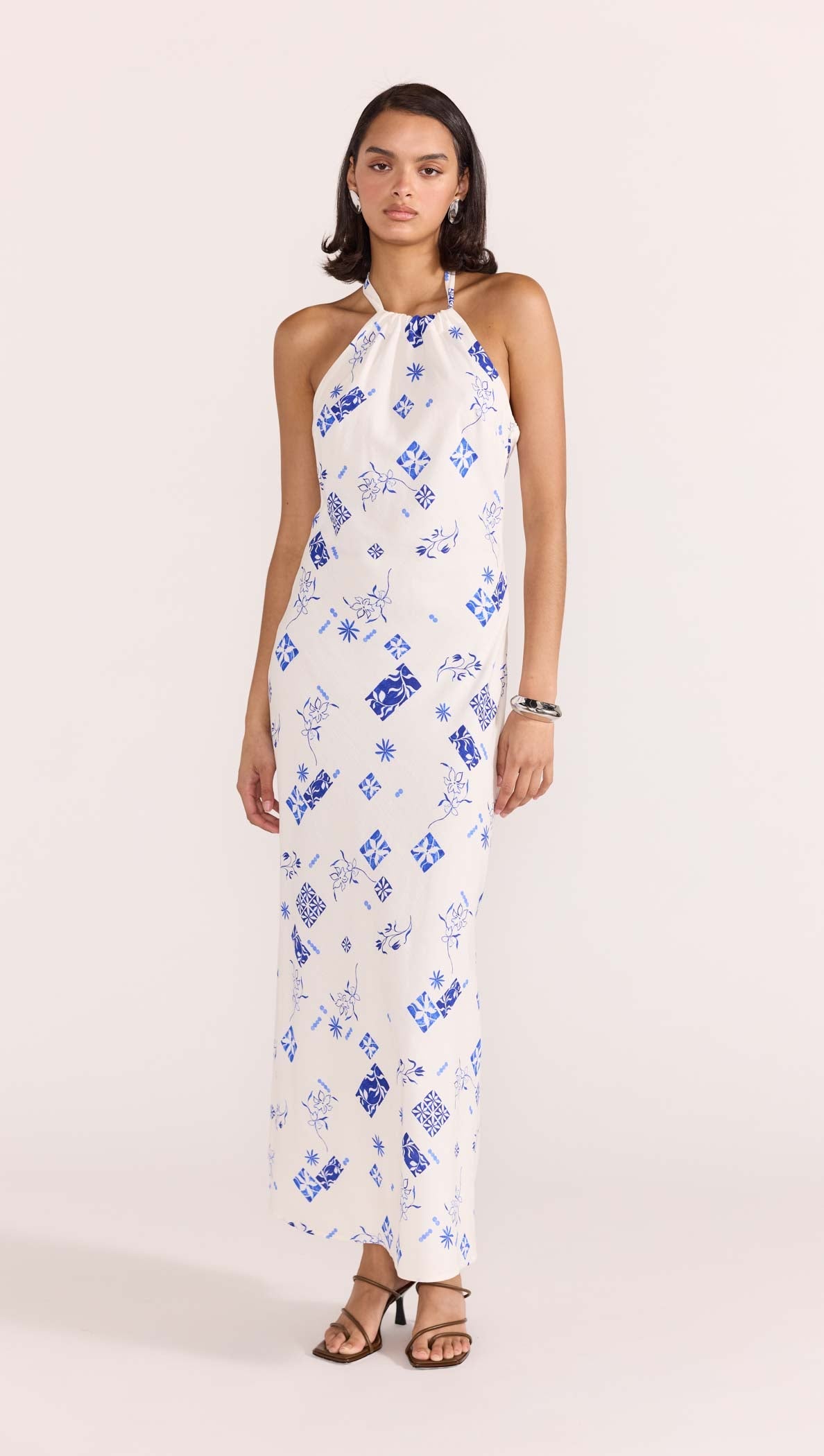 MARELLA HALTER BIAS DRESS