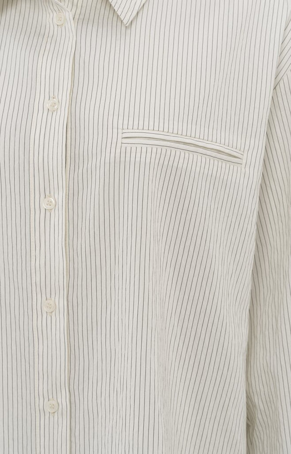 FLOWY PINSTRIPE SHIRT