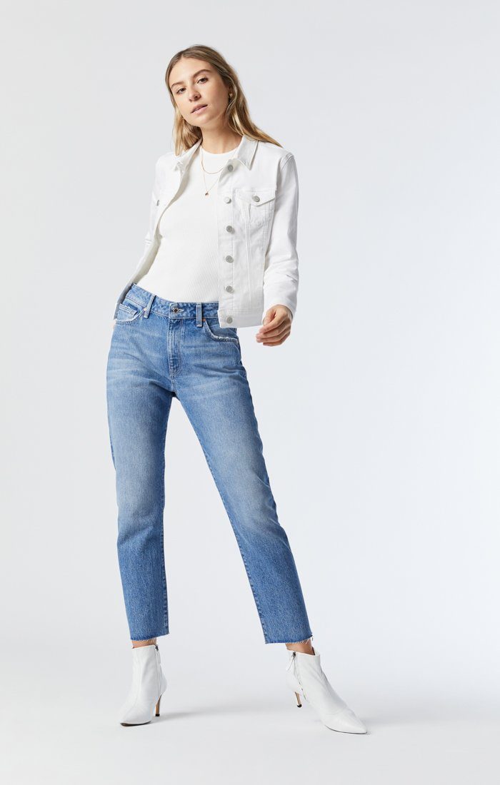 SAMANTHA DOUBLE WHITE SUPERCOFT JACKET