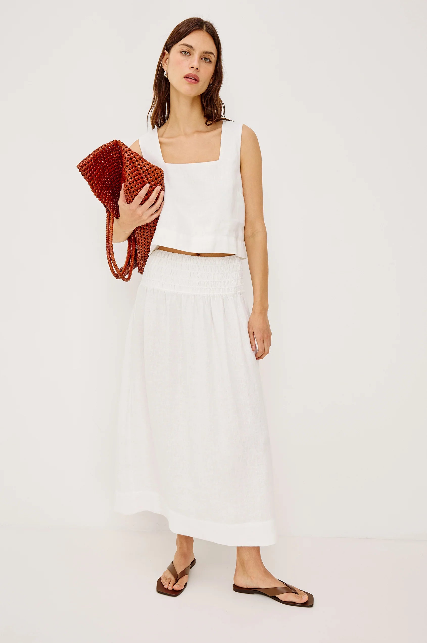 ALESSA LINEN SKIRT