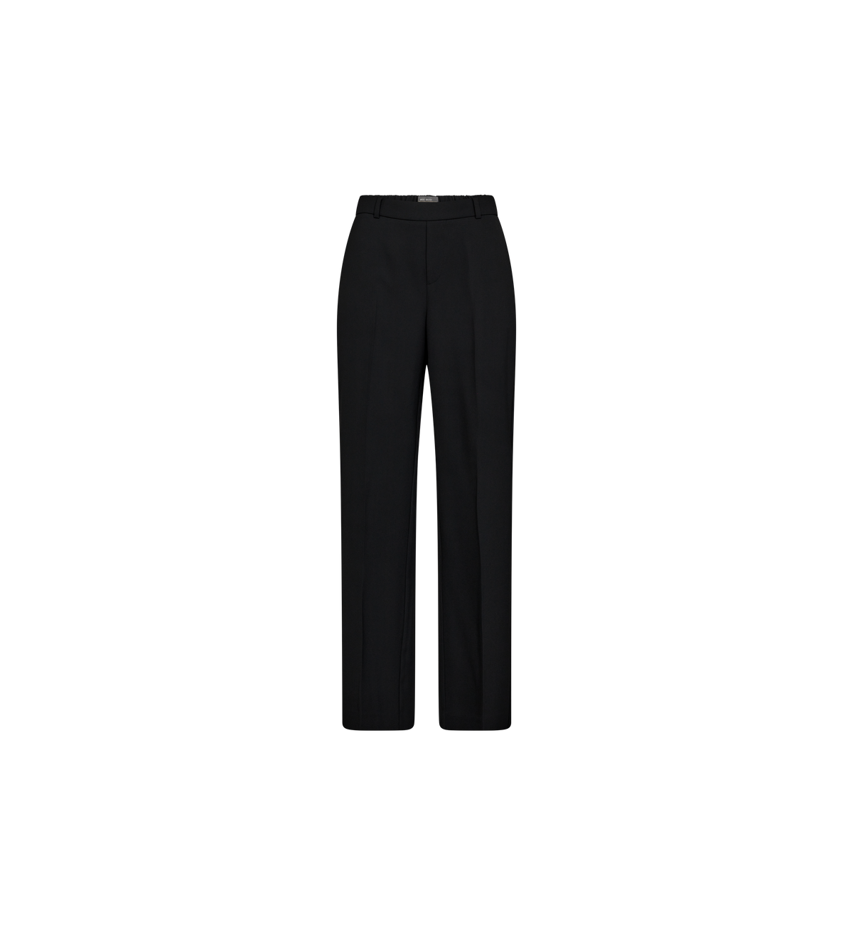 Mos Mosh Bai Miley black tailored trousers flat lay front view on white background