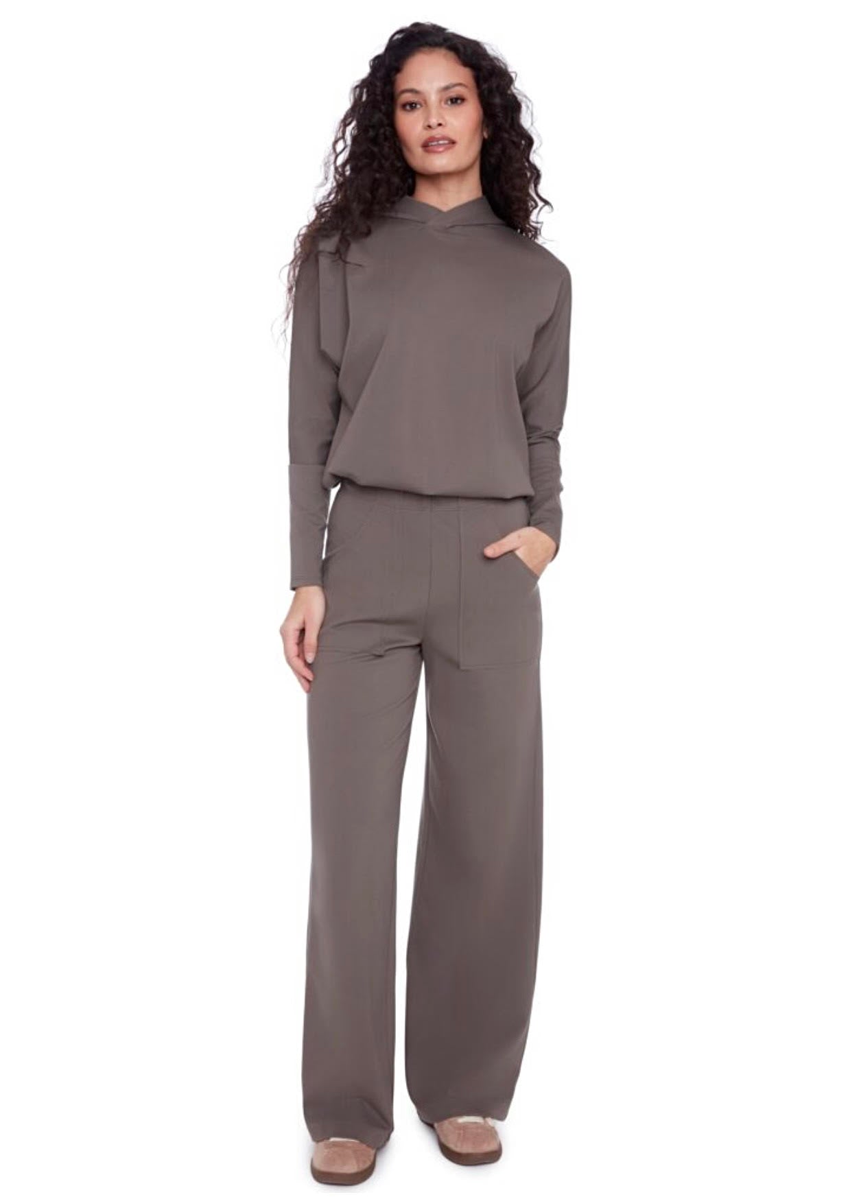 ANNIE LIGHT PONTE HOODIE