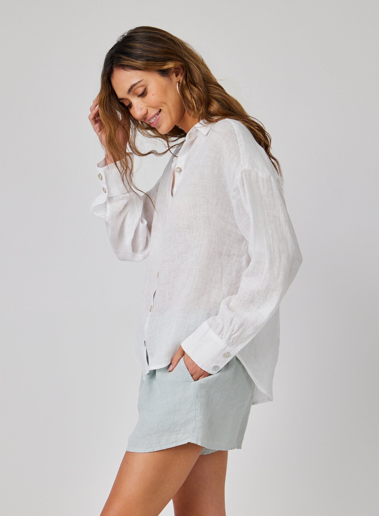 BOYFRIEND BUTTON DOWN TOP