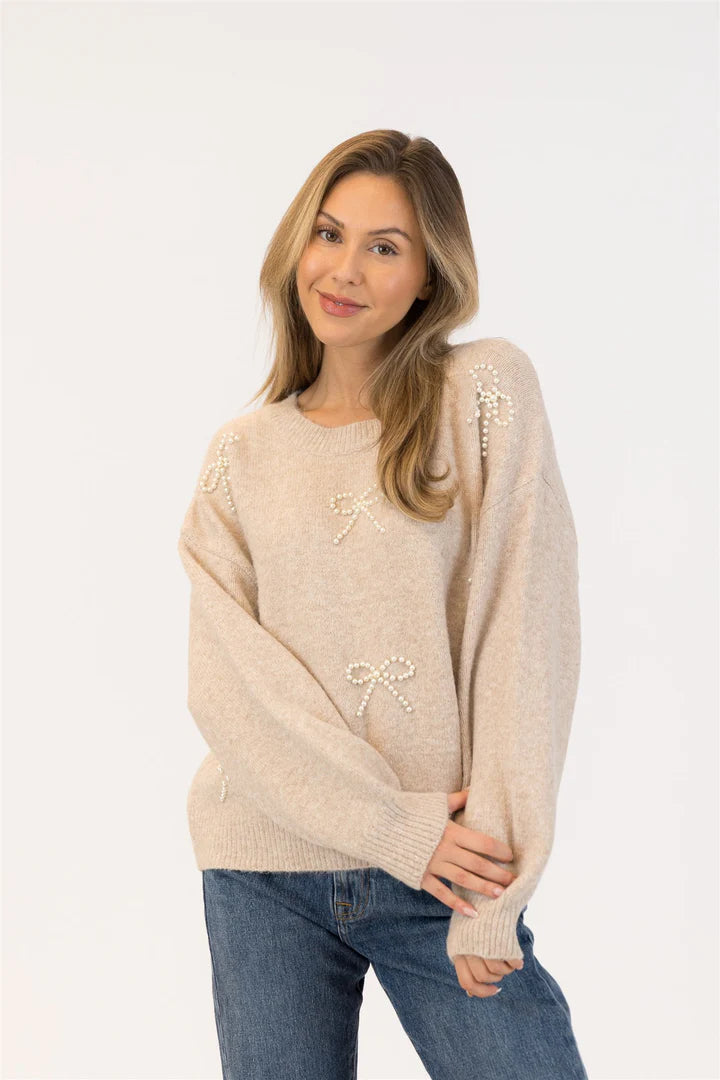 BOWS CREWNECK PULLOVER