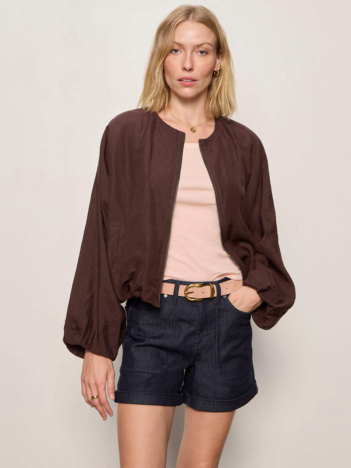 LINEN BUBBLE JACKET
