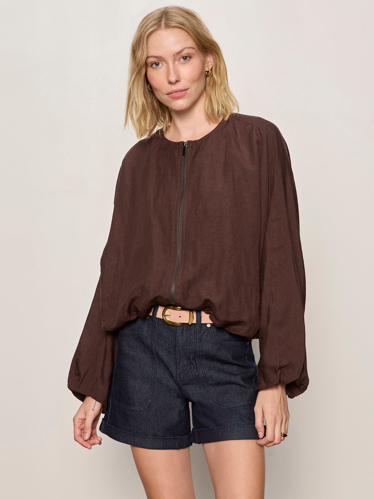 LINEN BUBBLE JACKET