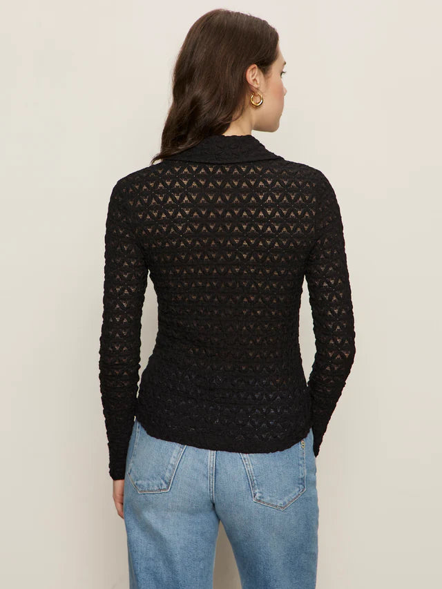 DREAMGIRL LACE BUTTON UP