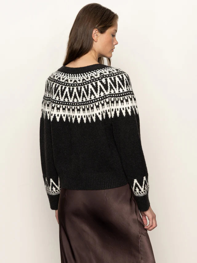 FAIRAISLE CREWNECK CARDIGAN