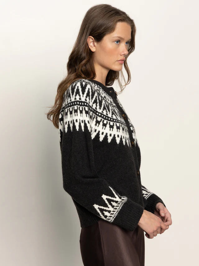 FAIRAISLE CREWNECK CARDIGAN