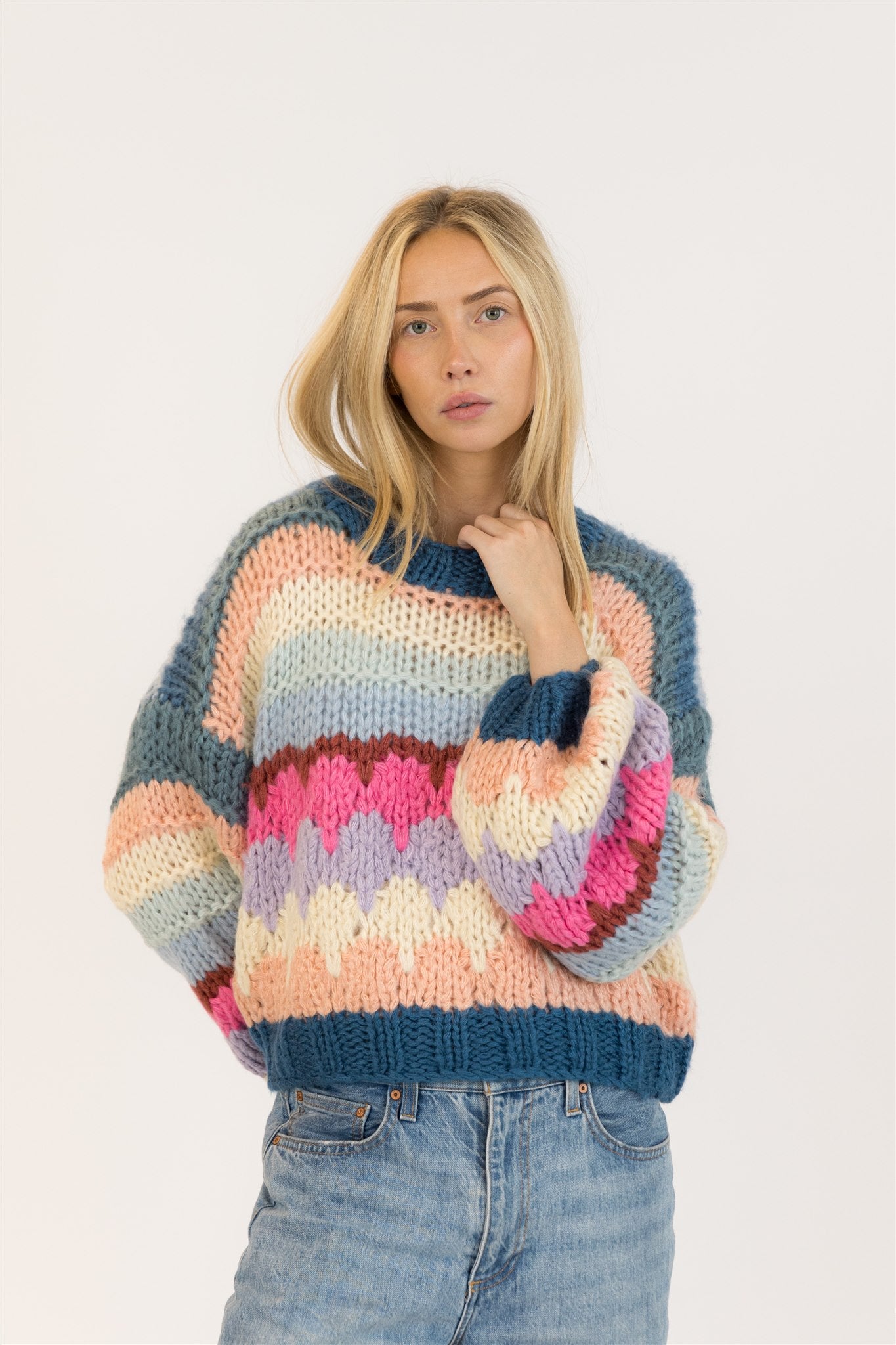 HANNAH HANDMADE CREWNECK PULLOVER