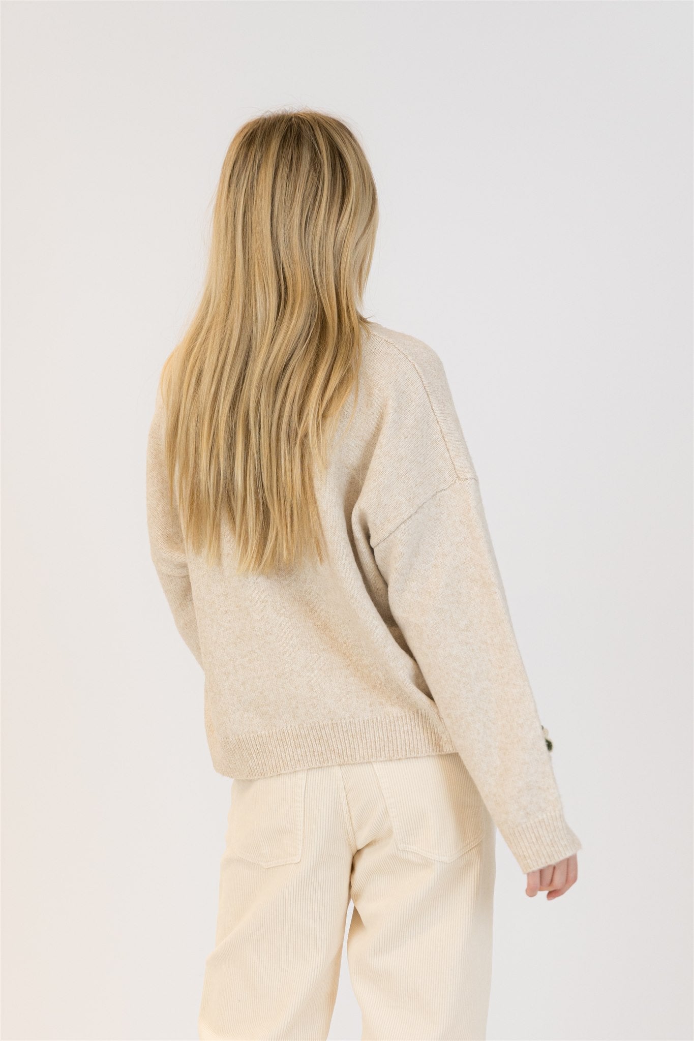 HOLLY FLOWER CREWNECK PULLOVER