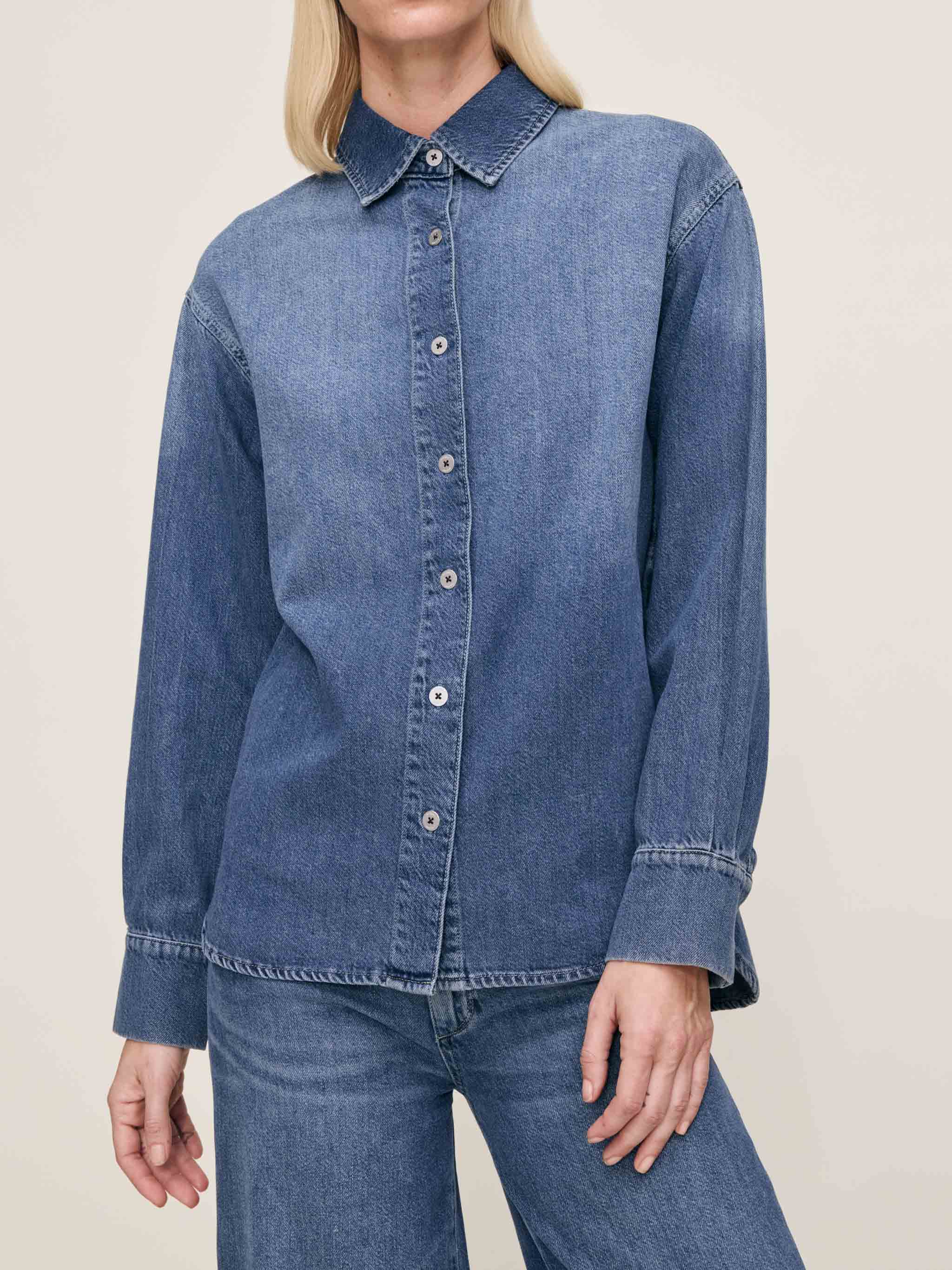 FAYE OVERSIZED DENIM SHIRT