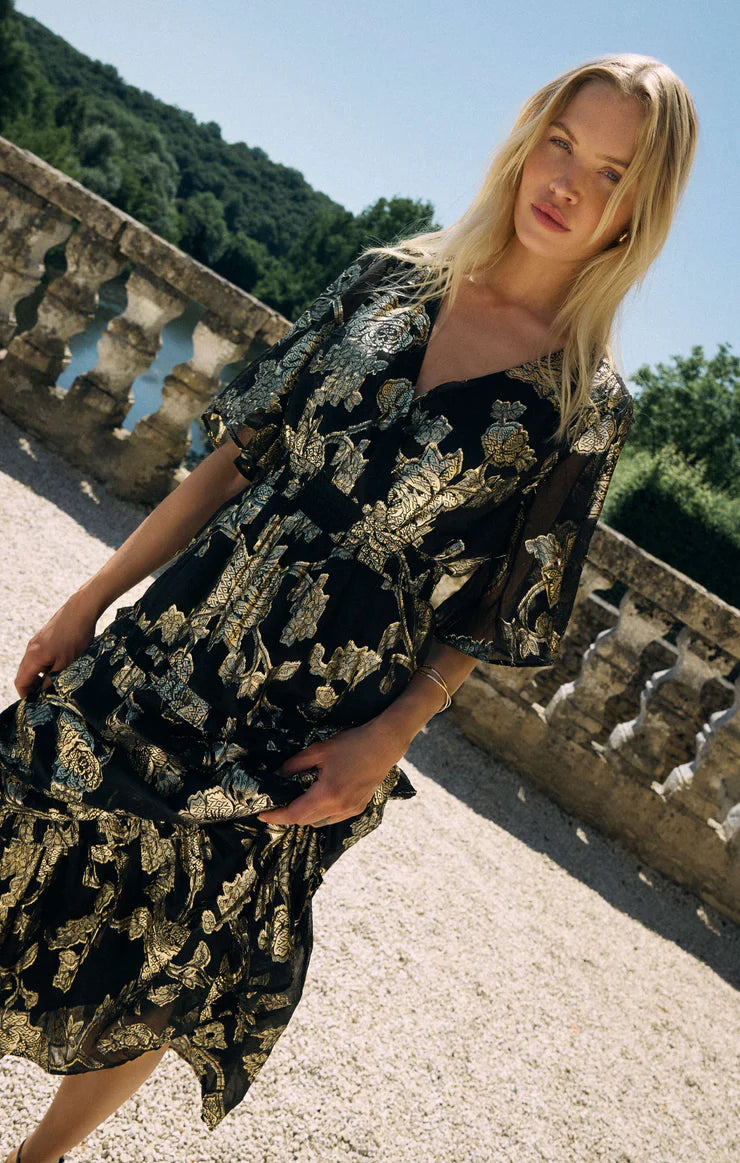 KIERA JACQUARD MAXI DRESS