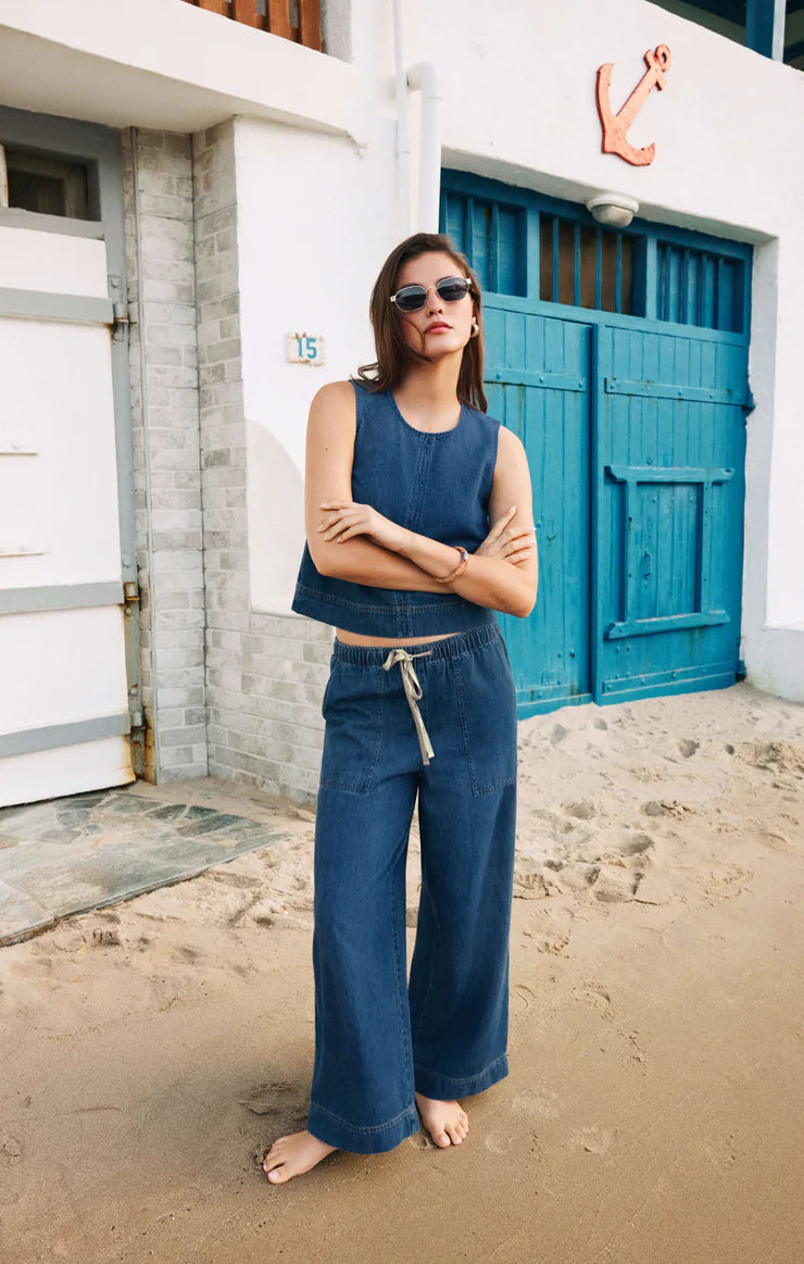 SUN SEEKER DENIM TANK