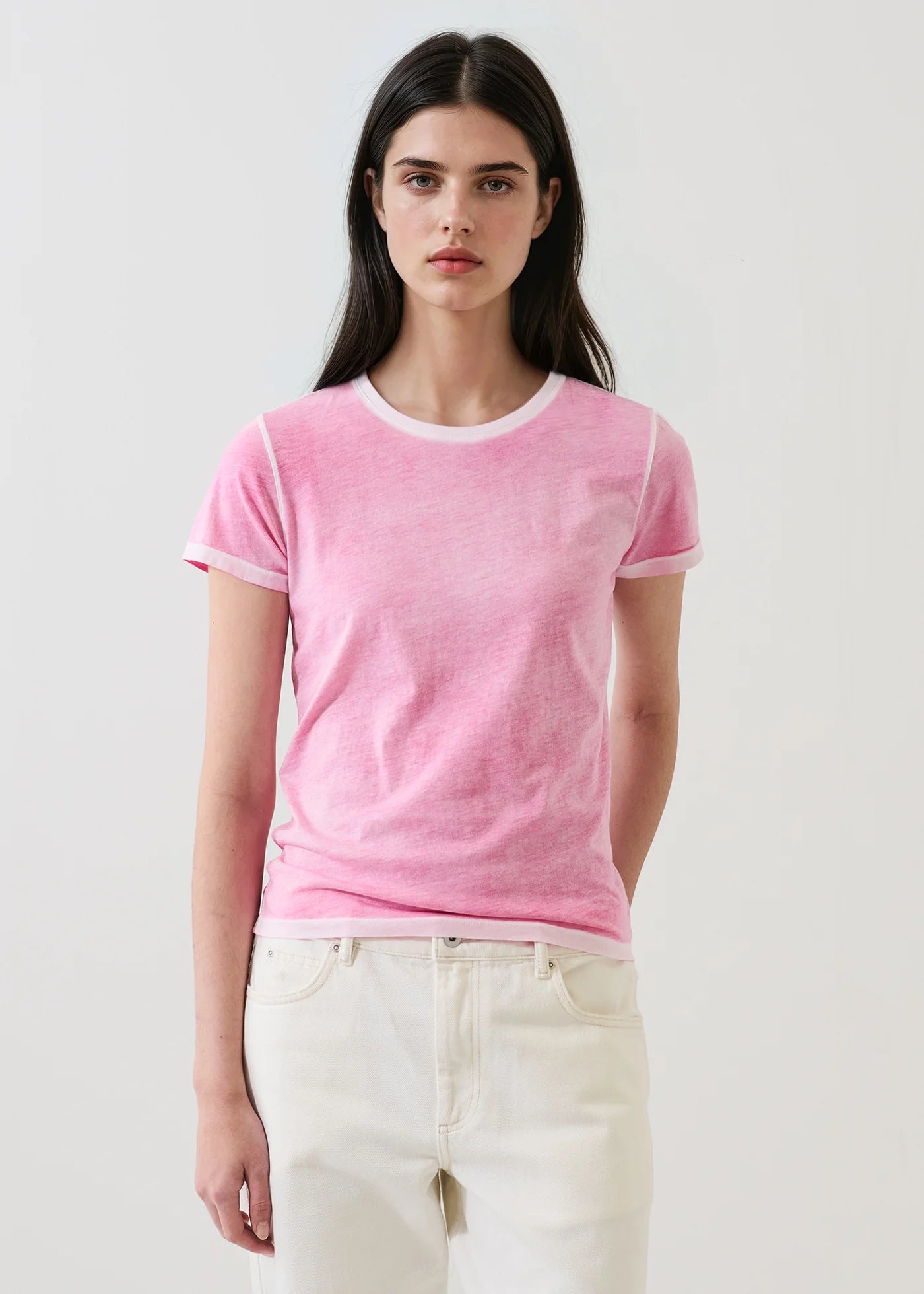 SS PIMA CLASSIC REV SPRAY CREW BRIGHT ROSE