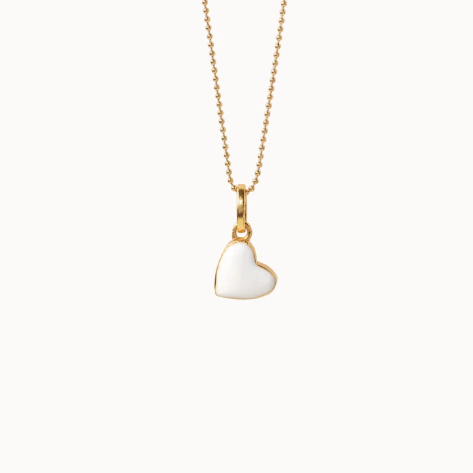 ENAMELLED HEART NECKLACE