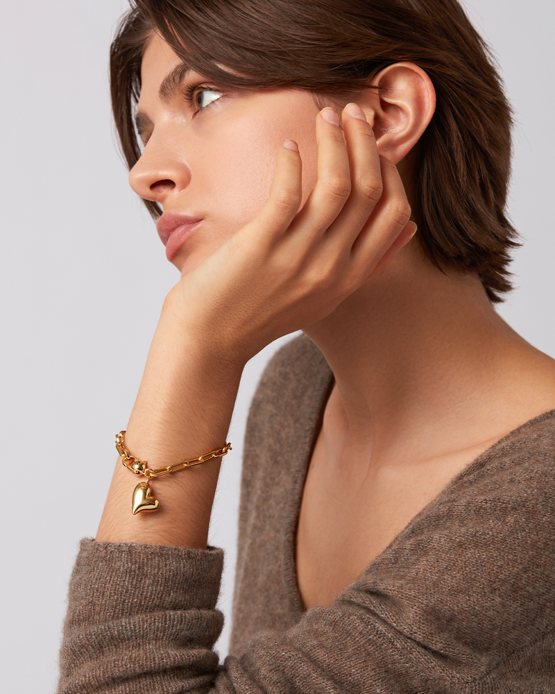 PUFFY HEART BRACELET