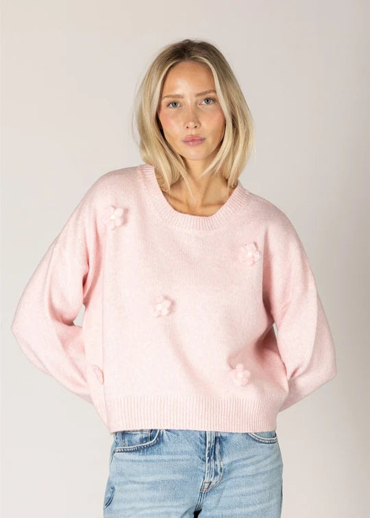 NOVELTY FLOWER SWEATER