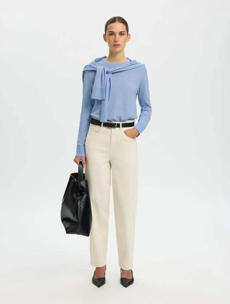 THEA LS KNIT MERINO O NECK