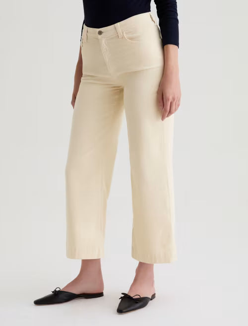 SAIGE WIDE LEG CROP OPAL STONE
