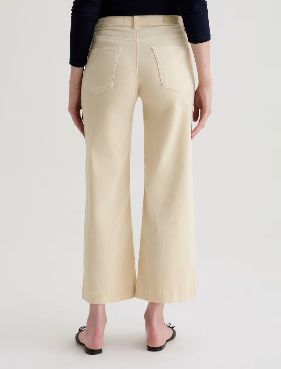 SAIGE WIDE LEG CROP OPAL STONE
