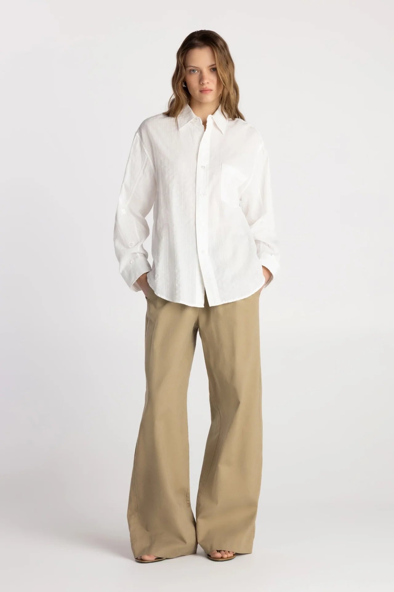 THE AM TO PM BOYFRIEND SHIRT DOVE