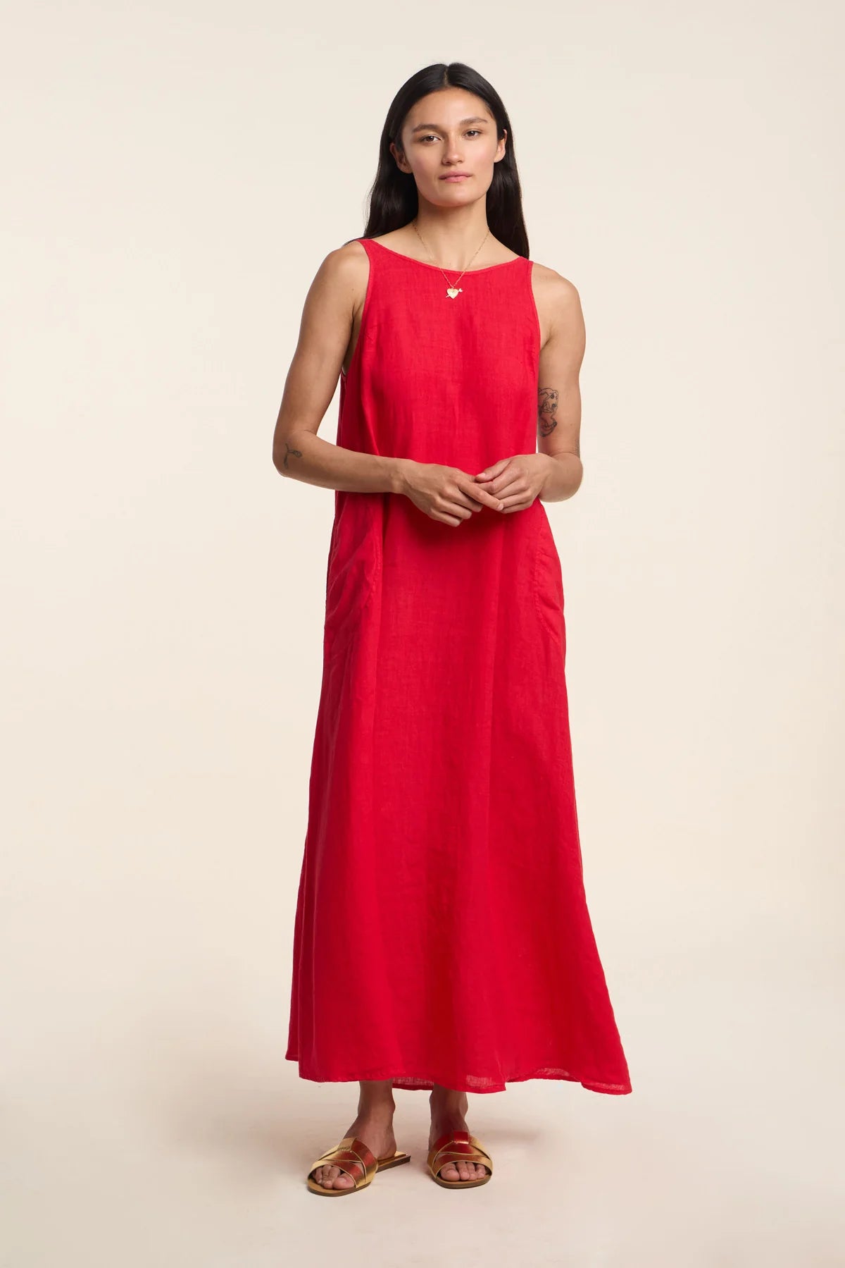 RETA LINEN DRESS