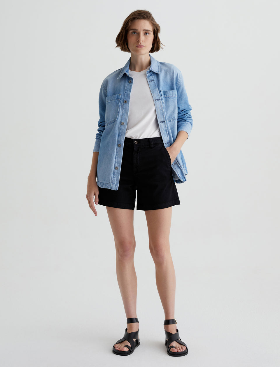 JUDE SULFUR BLACK SHORTS