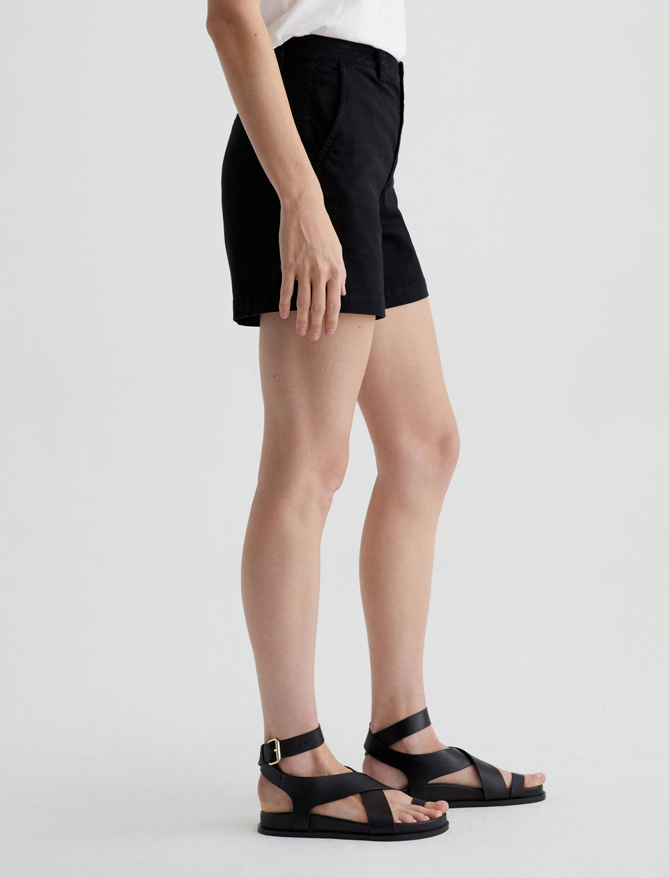 JUDE SULFUR BLACK SHORTS