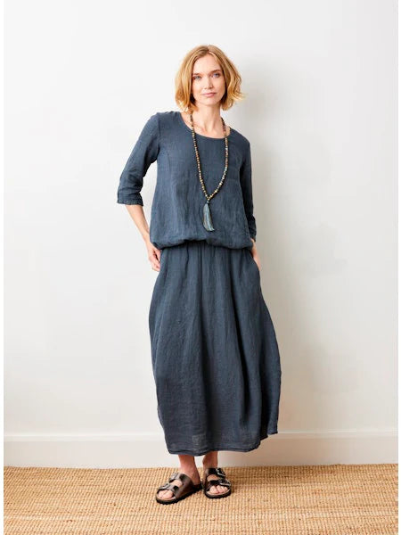SOLENE LINEN BUBBLE SKIRT
