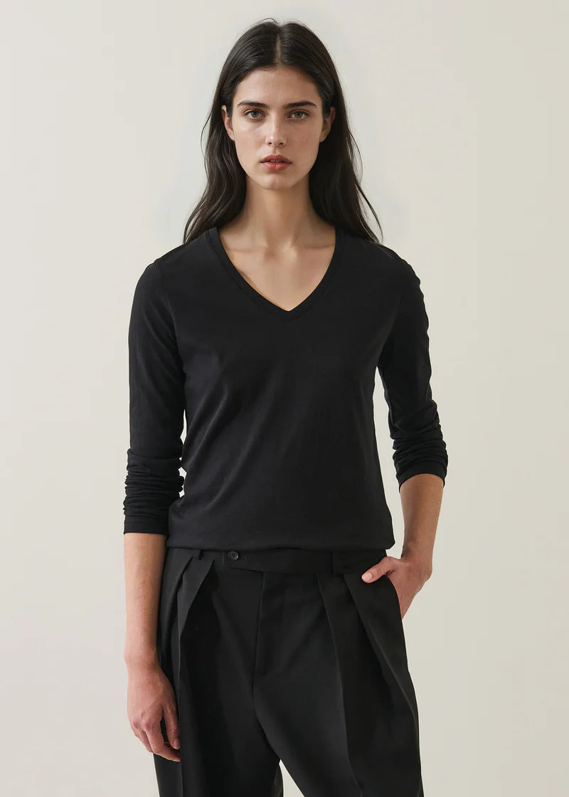 LS PIMA CLASSIC FIT VNECK