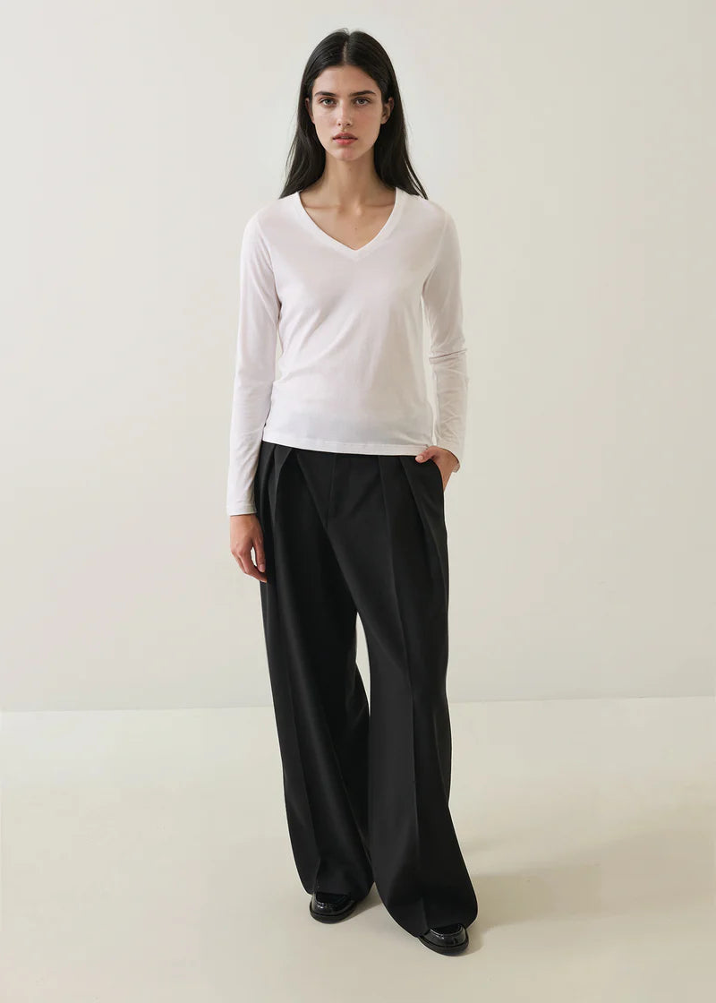 LS PIMA CLASSIC FIT VNECK