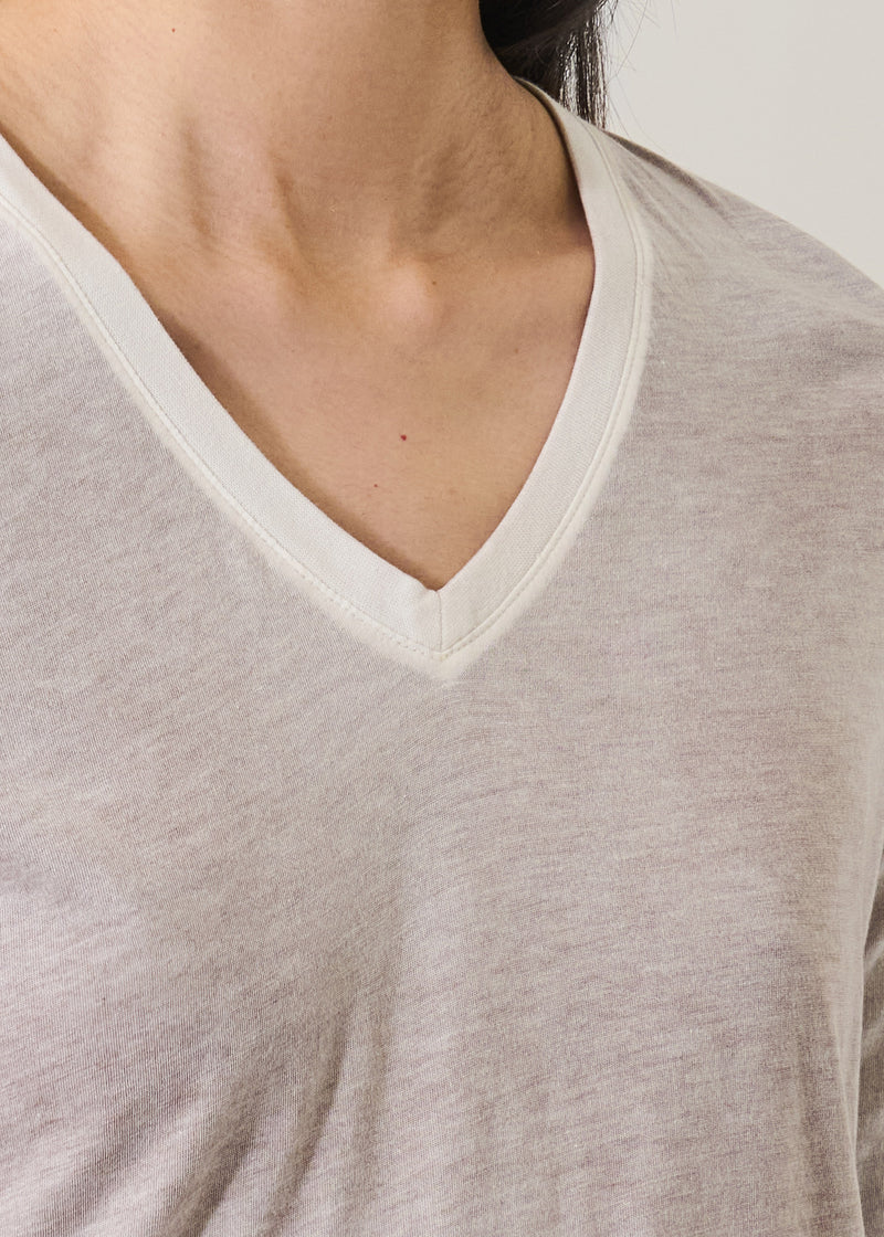 LS PIMA CLASSIC REV SPRAY V NECK