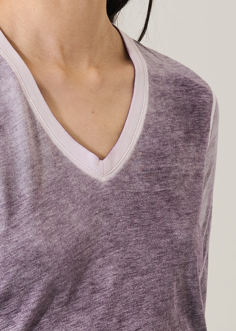 LS PIMA CLASSIC REV SPRAY V NECK