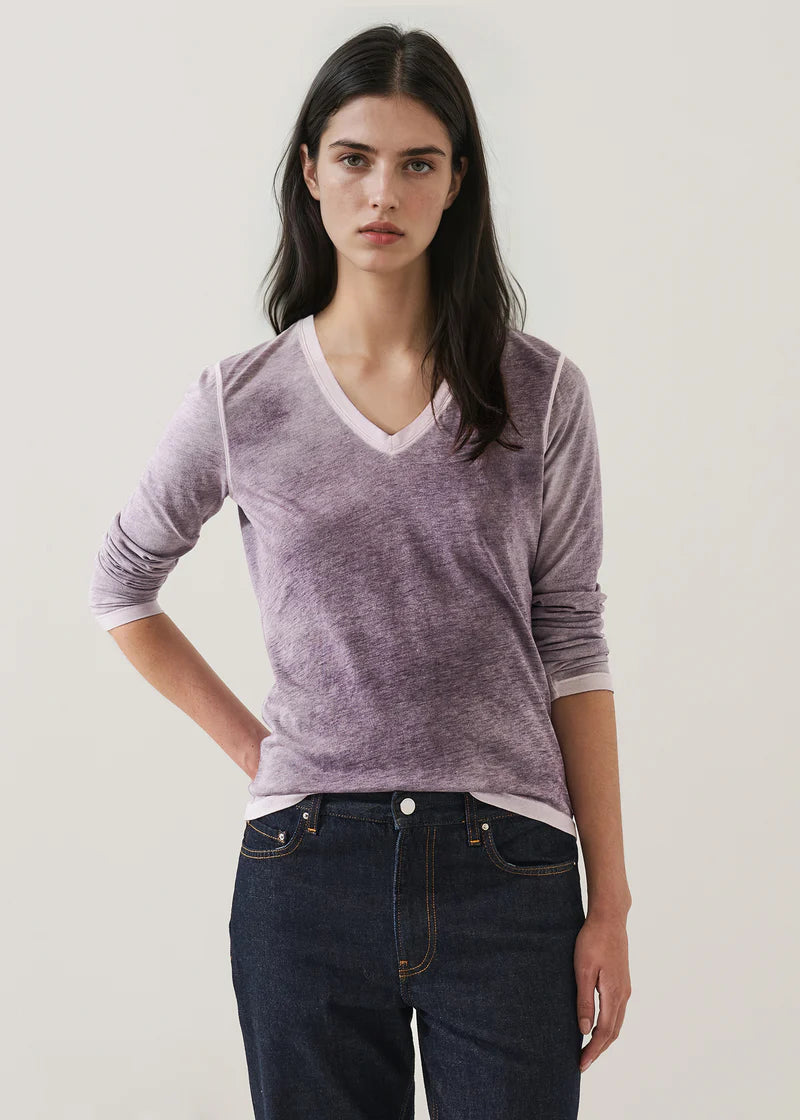 LS PIMA CLASSIC REV SPRAY V NECK