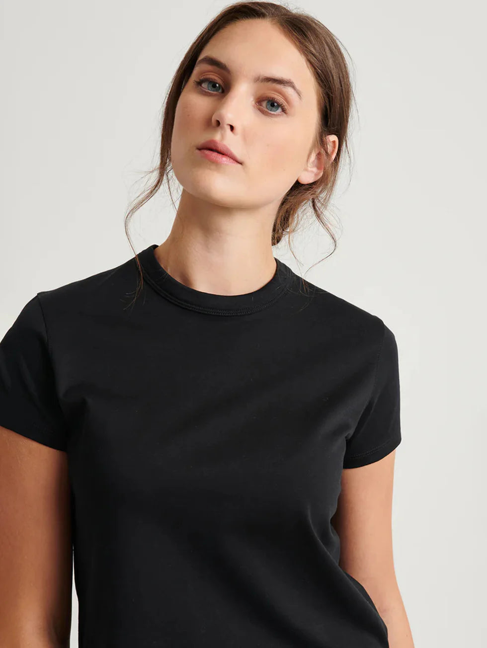 SS PIMA CLASSIC HI NECK BABY TEE