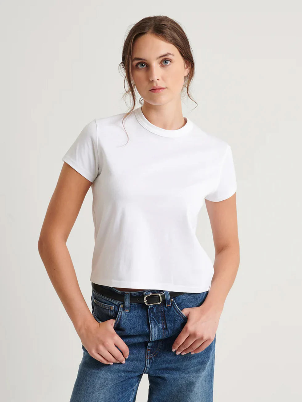 SS PIMA CLASSIC HI NECK BABY TEE