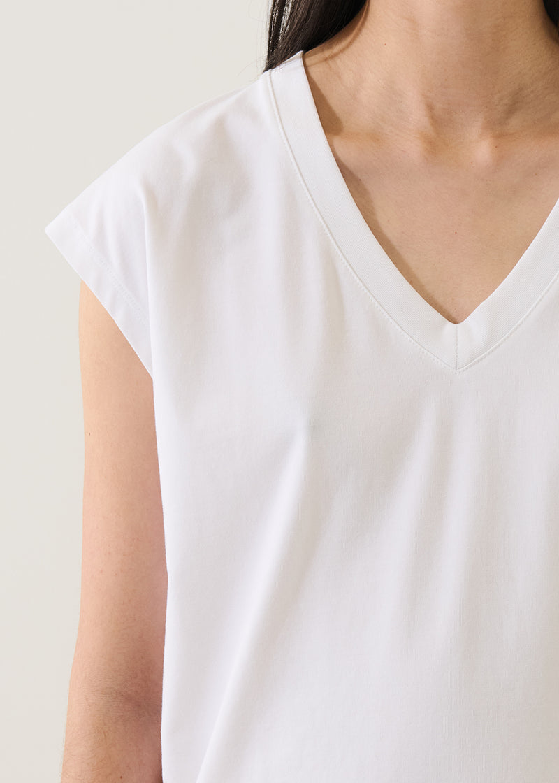 SS ICONIC V DOLMAN TEE WHITE