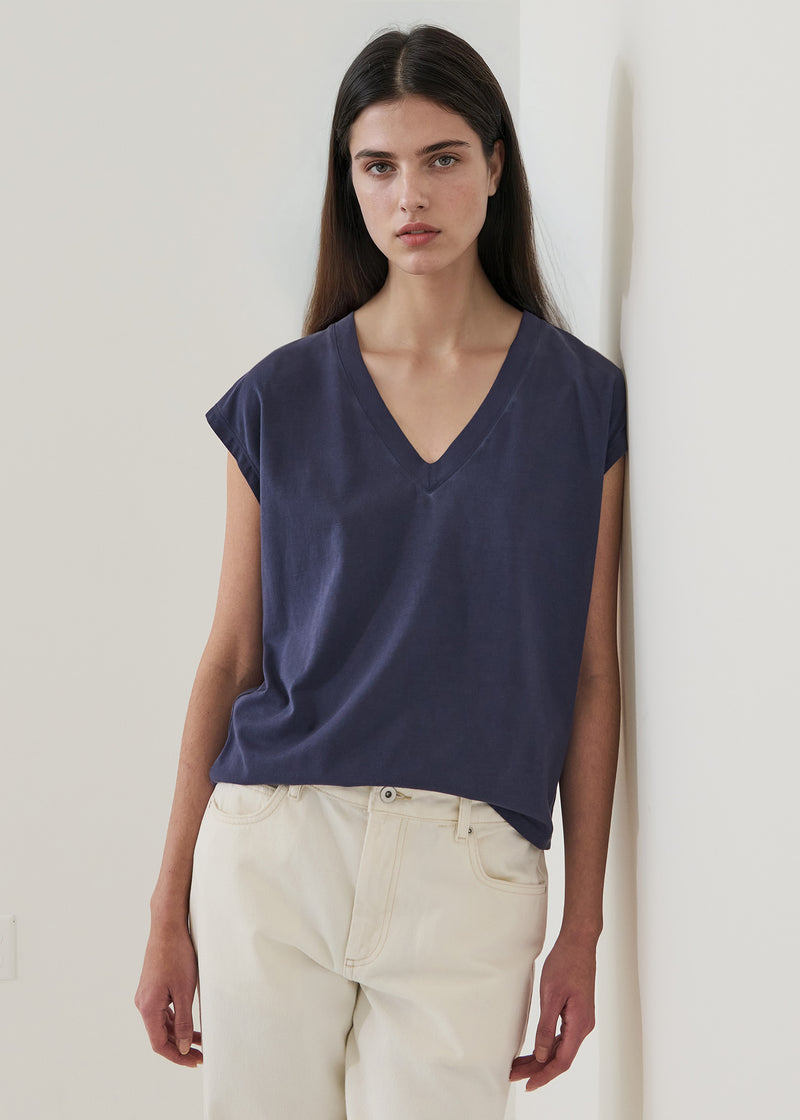 SS ICONIC SUBLIME V DOLMAN TEE INDIGO