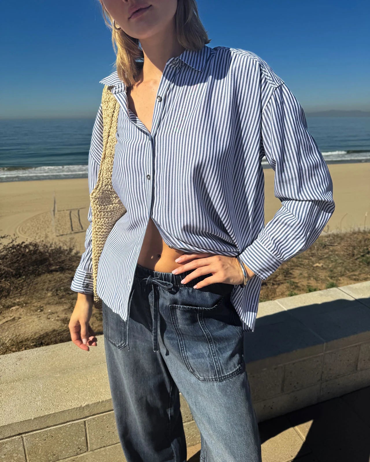 ELLA STRIPE BUTTON DOWN