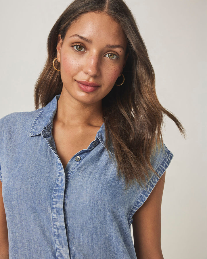WREN INDIGO MINI DRESS