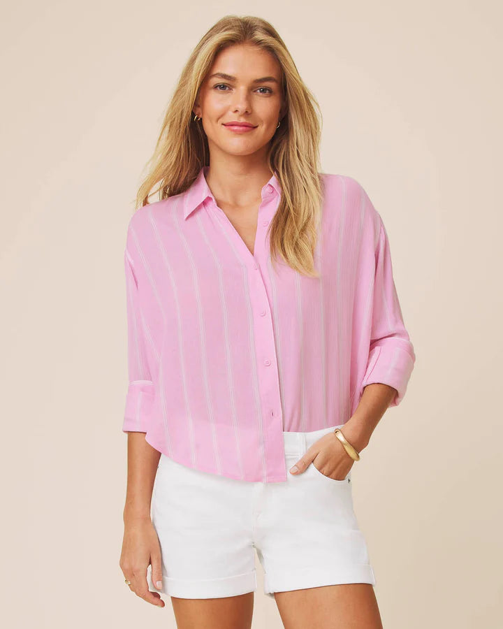 JAYLEI STRIPE BUTTON DOWN