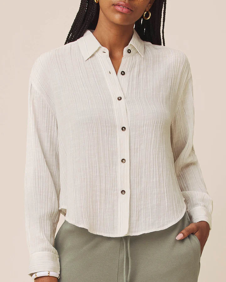 JAYLEI STRIPE BUTTON DOWN